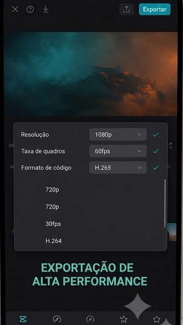 Print de edição de vídeo