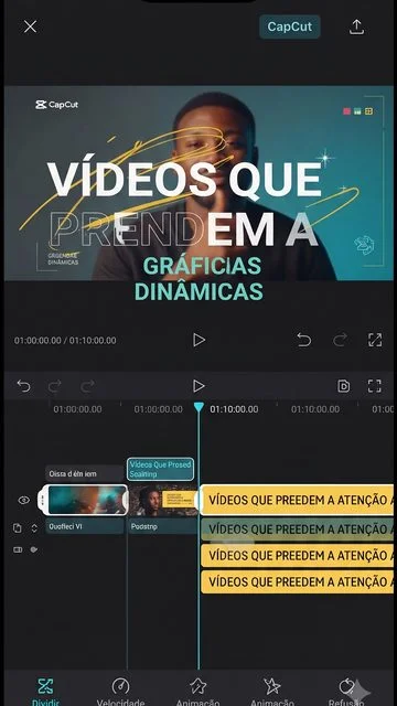Print de edição de vídeo